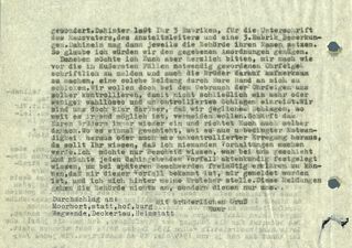 Rundschreiben der Moorkanzlei vom Anstaltsleiter Hermann Wilm an die Hausväter der Erziehungsheime vom 3. Juli 1952.